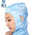 星工（XINGGONG）防静电服 连体带帽无尘洁净服防尘用喷漆防护工作服 蓝色 5XL码