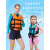 适用于维帕斯专业救生衣成人钓鱼大浮力背心船用安全游泳水上儿童 蓝色 XS