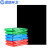 蓝鲸环卫 80*100cm黑色50只 彩色加厚商用绿蓝红黑色分类平口垃圾袋LJHW-1032