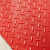 宽选工品 加厚防滑牛筋PVC塑料防水人字纹塑胶地垫满铺 红色黑底 2.5mm厚  0.9m*15m/卷 
