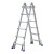 定制多功能折叠梯工程梯家用梯子伸缩梯人字梯小巨人梯升降加厚铝合金 小巨人3步梯