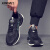 肯玛驰（kanmarci）轻奢品牌跑步鞋男新款夏季男士网面运动鞋透气鞋 黑色 44