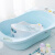 婴儿洗澡神器可坐躺托宝宝浴网新生儿澡盆架通用沐浴床防滑垫网兜 绿色企鹅