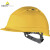 代尔塔（DELTAPLUS）102012 PP安全帽透气PE衬插片 黄色1顶 防砸透气 建筑工地设备生产维护 不含下颚带