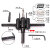 遄运惠利得飞机型木工可调节扩孔钻快速钻大小可调钻头片开孔器自在锥 黑色普通30-120mm