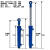 扬笙福3吨液压油缸耳环双向前后缸径50升降小型农机工程液压油缸大全 50*28*1000毫米