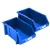 定制世库/SKU组合式零件盒货架收纳盒螺丝盒斜口工具箱件塑料组立盒 A1蓝色