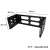 4U简易挂墙机柜19英寸挂墙机架可伸缩的简易活动墙机支架 金属盲板挡板 黑色 1x1x1cm