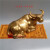 铜牛摆件纯铜卧牛水牛铜器家居装饰客厅办公桌动物黄铜工艺品 长16宽8高7厘米1 约0.5公斤