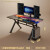 衔口电竞桌子电脑桌台式小型家用办公桌椅套装简易书桌卧室学习 80*60碳纤维面板(+主机托)