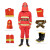华军 97款消防服六件套 消防员抢险救援服 尺码170cm 靴子39码