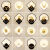 博峦（BERRUAN）BERRUAN北欧led壁灯床头灯卧室现代简约客厅背景墙灯饰酒店过道楼 圆形黑色一对左右三色LED