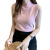 蛮卜锢汰new versatile half-high neck bottoming shirt female slim sum 蓝色 均码