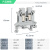 定制适用UK2.5b接线端子 2.5MM平方 纯铜件 UK-2.5N电压导轨式端子排 灰色