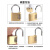 贝傅特 铝合金挂锁 密码挂锁 行李箱密码锁 防盗拉杆箱锁背包锁 柜门锁 红色3轮密码（铝20mm）