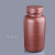 定制塑料瓶大容量大小口试剂瓶广口黑色棕色避光瓶HDPE白色样品 棕大口3L