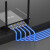 讯浦 六类网络跳线 无氧铜7*0.2线芯 非屏蔽 蓝色 0.2米 XT-513F-0.2M