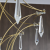 客厅轻奢水晶卧室餐厅后现代设计师满天星创意大气led灯具 钛金色〖直径80CM高55CM〗