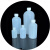 1000ml带刻度大容量窄口瓶 溶剂储存分装试剂瓶 HDPE塑料小口瓶定制