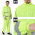 环卫工人雨衣套装反光条分体交通防风执勤保安警示男荧光绿橙色 荧光绿升级款 (编号6 XXXL
