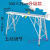 好购马凳折叠升降加厚特厚伸缩室内工程装修脚手架刮腻子平台梯凳定制 加固款1.6米长25厘米宽防滑面