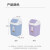 茶花垃圾桶 中房子厨房卫生间分类垃圾筐摇盖塑料废纸篓清洁收纳卫生筒5L 1202 颜色随机