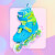 美洲狮（COUGAR）溜冰鞋儿童套装 可调轮滑鞋MZS885蓝色M码