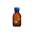 沪教（HUJIAO）棕色丝口瓶 茶色玻璃密封蓝色塑料螺旋盖子带刻度 实验耗材仪器 500mL