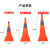 斯铂格 反光伸缩路锥 牛津布折叠雪糕筒 便携三角锥 升降式锥桶 交通应急警示路障柱 30厘米带灯