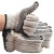 保拉(Paola) 劳保手套12副 涂胶手套防滑点胶白线棉手套 加厚耐磨损工地工作防护手套5957