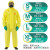 安思尔 Microchem3000连体带帽防护服防护服防尘服 耐酸碱防化服YE30-111 黄色