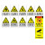 洛港 警告标牌 11张 长20x高30cm 安全标识牌警示牌指示牌全套危险废物管理制度牌禁止吸烟施工现场制度牌