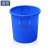 浦镕50L水桶圆形塑料桶加厚厨房存水桶酿酒发酵桶可定制PU084蓝色