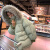 论素冬天200斤胖女孩穿的羽绒服孕妇冬装300斤羽绒外套 豆绿色版 M(80-100斤) x 其它尺码