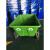 400L塑料环卫垃圾车保洁手推车大号户外垃圾桶市政物业垃圾清运车 400L-A无盖带轮