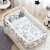 亨赞床中床婴儿0-3岁防吐奶便携宝宝床可折叠新生儿睡床可移动仿生bb 动物世界 100*60*20cm-无被子款