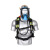 诚防众安正压式空气呼吸器自给式呼吸面罩消防应急抢险3C钢瓶碳纤维瓶配件 6L钢瓶呼吸器一套（无箱款）
