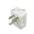 LKEW隆光工业插头LK7003-3美标电机插头T型插脚20A 250V乳白色 乳白色 LK7003-3 T型插脚