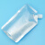 冰禹 铝箔吸嘴袋 自立铝箔袋液体袋子豆浆袋子饮料袋 500ml斜口(40个) BYK-327