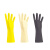 思唯安 乳胶手套 加厚牛筋工业劳保手套橡胶手套清洁手套 中厚 M码 黄色