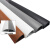 三角线槽明装PVC弧形半角墙角专用地板线槽网线槽电线收角 白色 5米/组(5个1米) H45可布5类网线8-10条