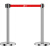质尊 隔离伸缩带栏杆 一米线警戒线围栏 不锈钢单层2米 1根