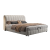 皇家故事奶油风科技布现代简约网红床豪华1.8米双人床1.5米主卧大床家具 床 【框架款】1.5米*2米