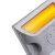 万普盾 铸铝道钉 道路安全设施双面减速轮廓标志突起路标路面反光标 黄白10个