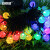 安赛瑞 太阳能灯串 户外别墅花园景观装饰灯 防水八种模式led灯 气泡球 长12M 100灯 彩色 766057