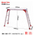 铝合金折叠功夫马凳便携脚手架装修防滑安全梯工作梯平台梯洗车台 铝合金平台宽30cm高120cm