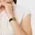 阿玛尼(Emporio Armani)手表 明星同款小绿表 皮质表带时尚休闲简约女表 AR11399