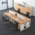 穆运 办公桌椅组合4人位办公桌现代简约职员桌办公室四人员工位（送货上门） 办公椅