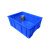 加厚塑料周转箱大号物流运输筐五金配件箱货架盒长方形工具收纳箱 7无盖【645*395*150】蓝