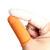 加厚防滑耐磨乳胶麻点手指套橡胶防护点钞翻页护指一次性手指头套 橙色麻点防滑指套 【S小号】30个装